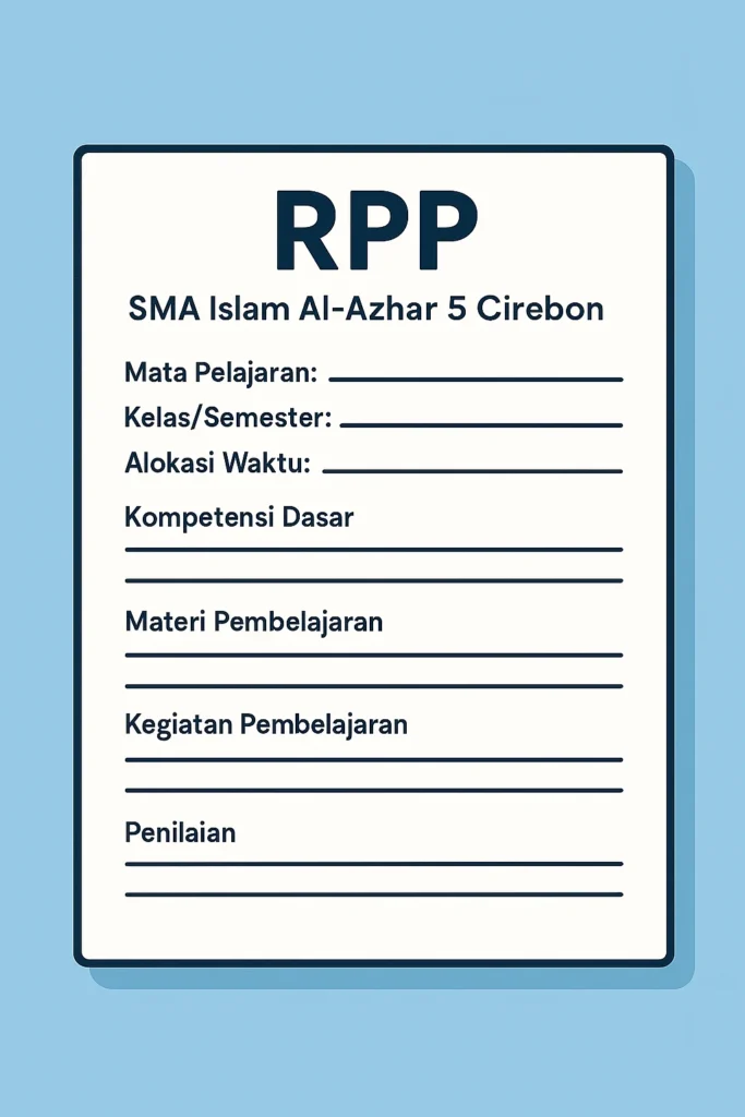 Rencana Pelaksanaan Pembelajaran (RPP)